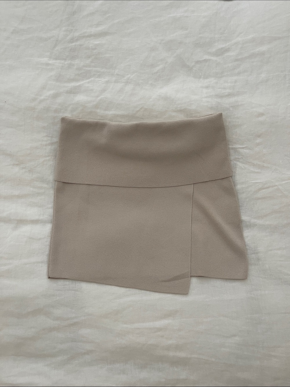 Aya Muse Beige Mini Skirt